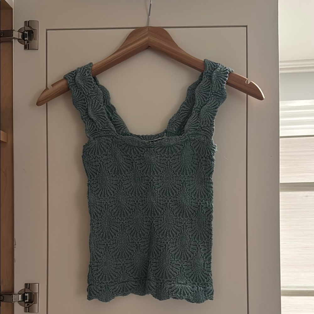 Free people green top